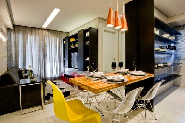 Apartamento de 45 m² inspirado na Pop Art