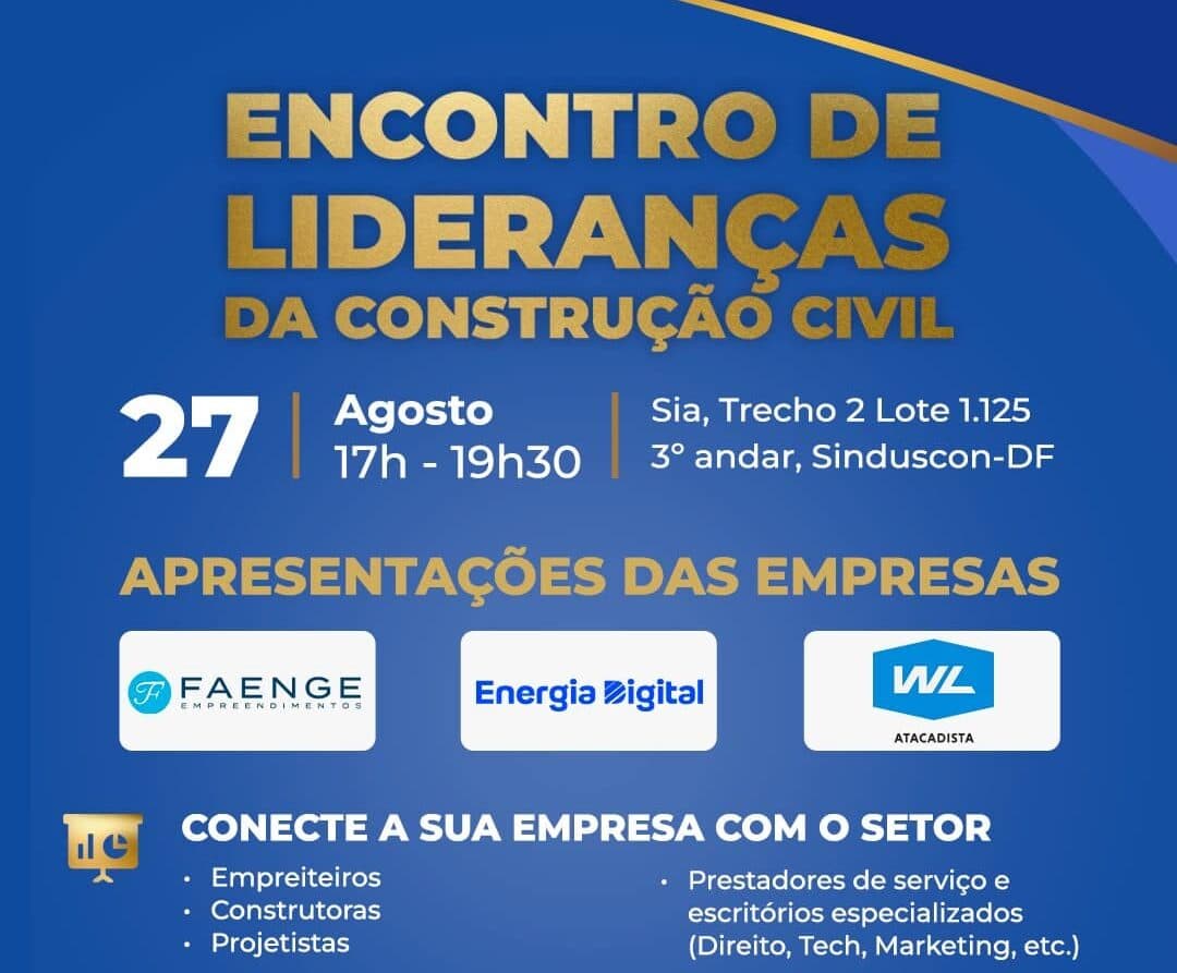 Faenge participa do Encontro de Lideranças da Construção Civil.
